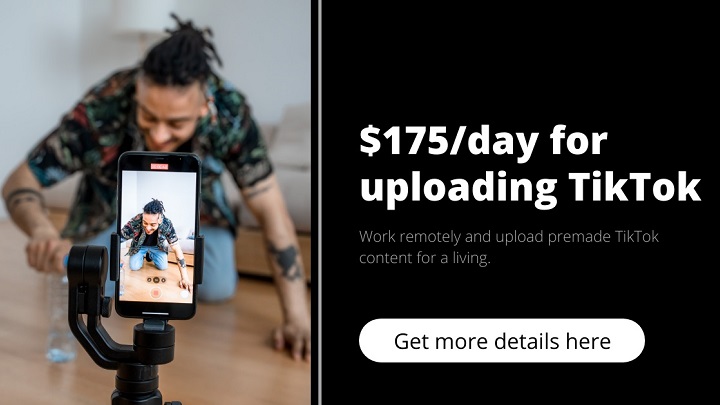 Earn $175 Daily Uploading Content to TikTok